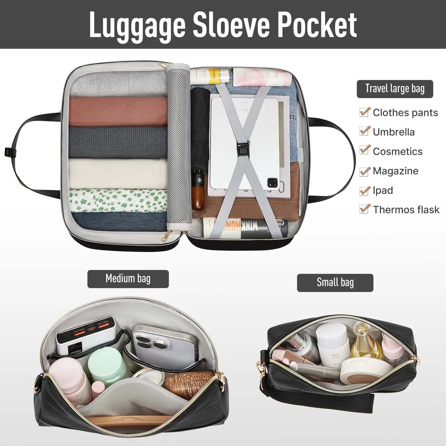 Duffle Bag for Travel,40L Weekender Bags for Women with Toiletry,Carry On Overnight Gym Bags for Women Personal Item Travel