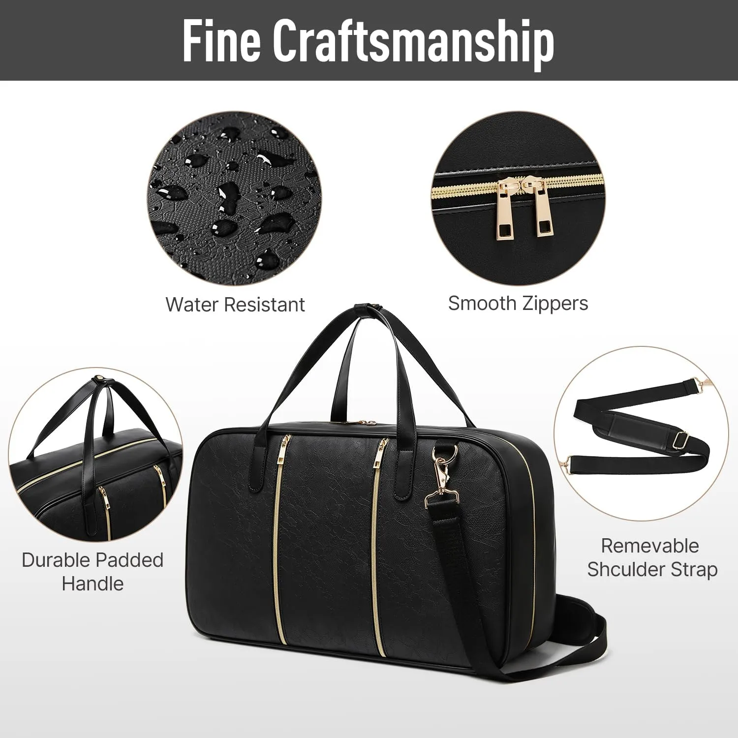 Duffle Bag for Travel,40L Weekender Bags for Women with Toiletry,Carry On Overnight Gym Bags for Women Personal Item Travel