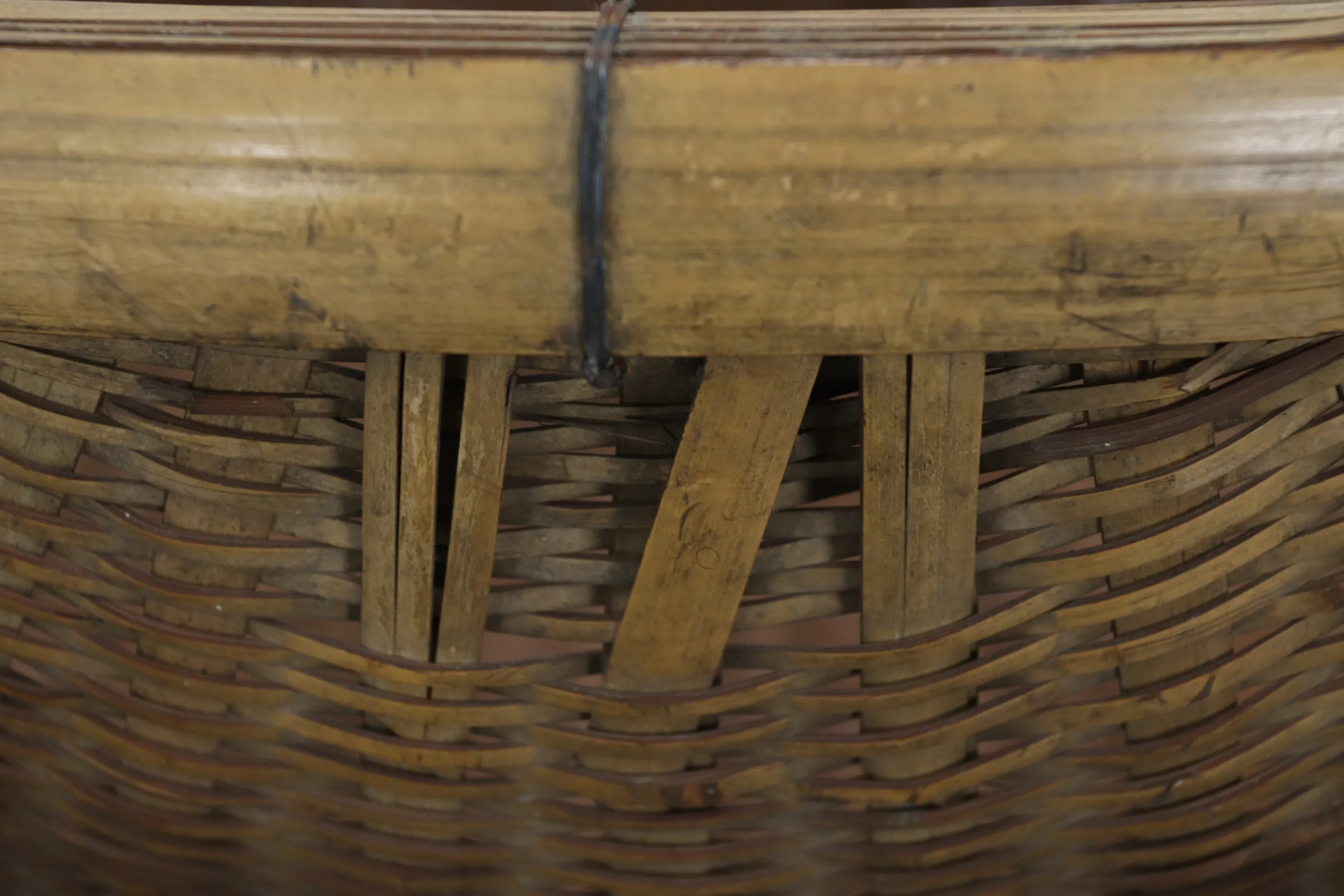 Early 20th Century Chinese Bamboo Basket