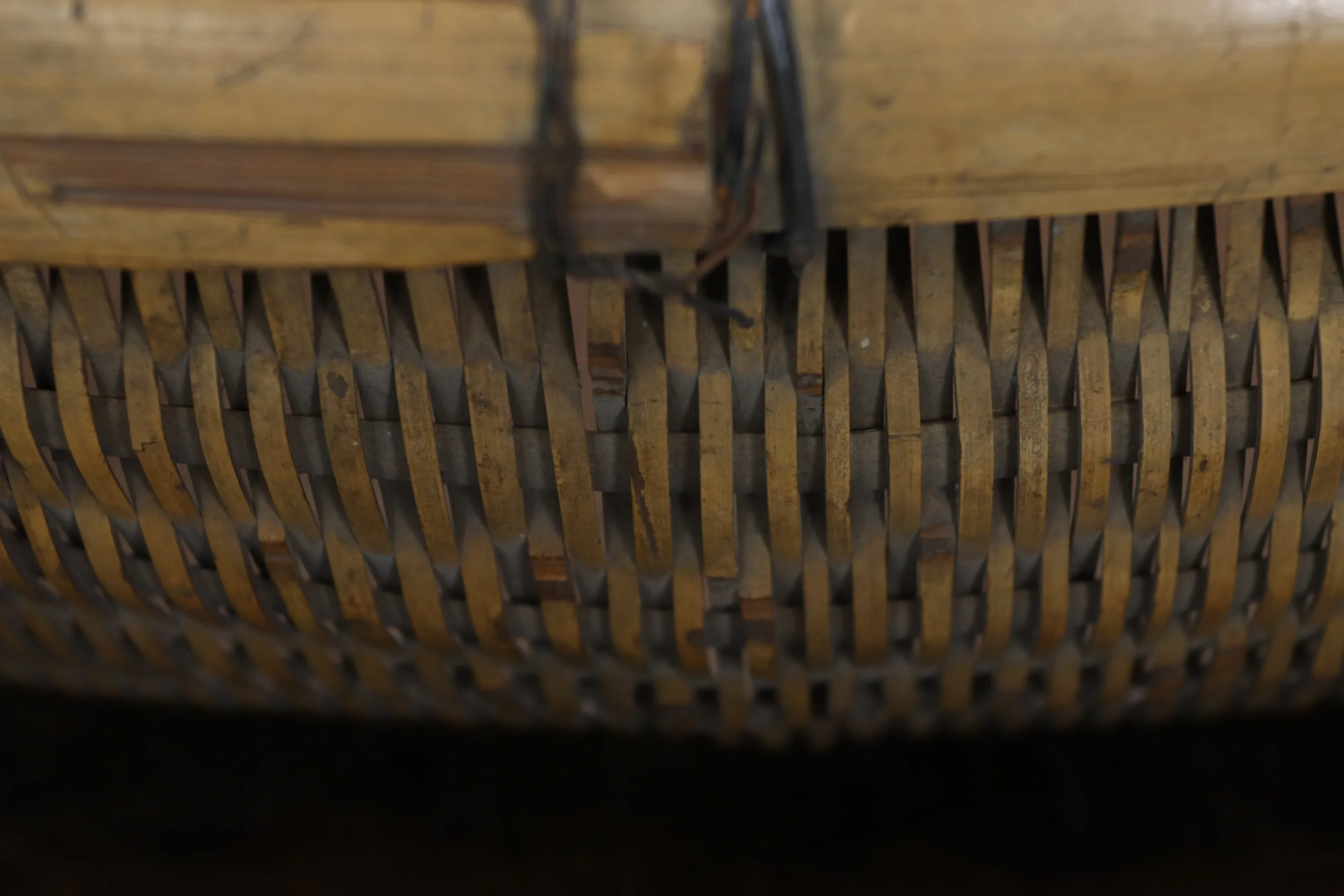 Early 20th Century Chinese Bamboo Basket