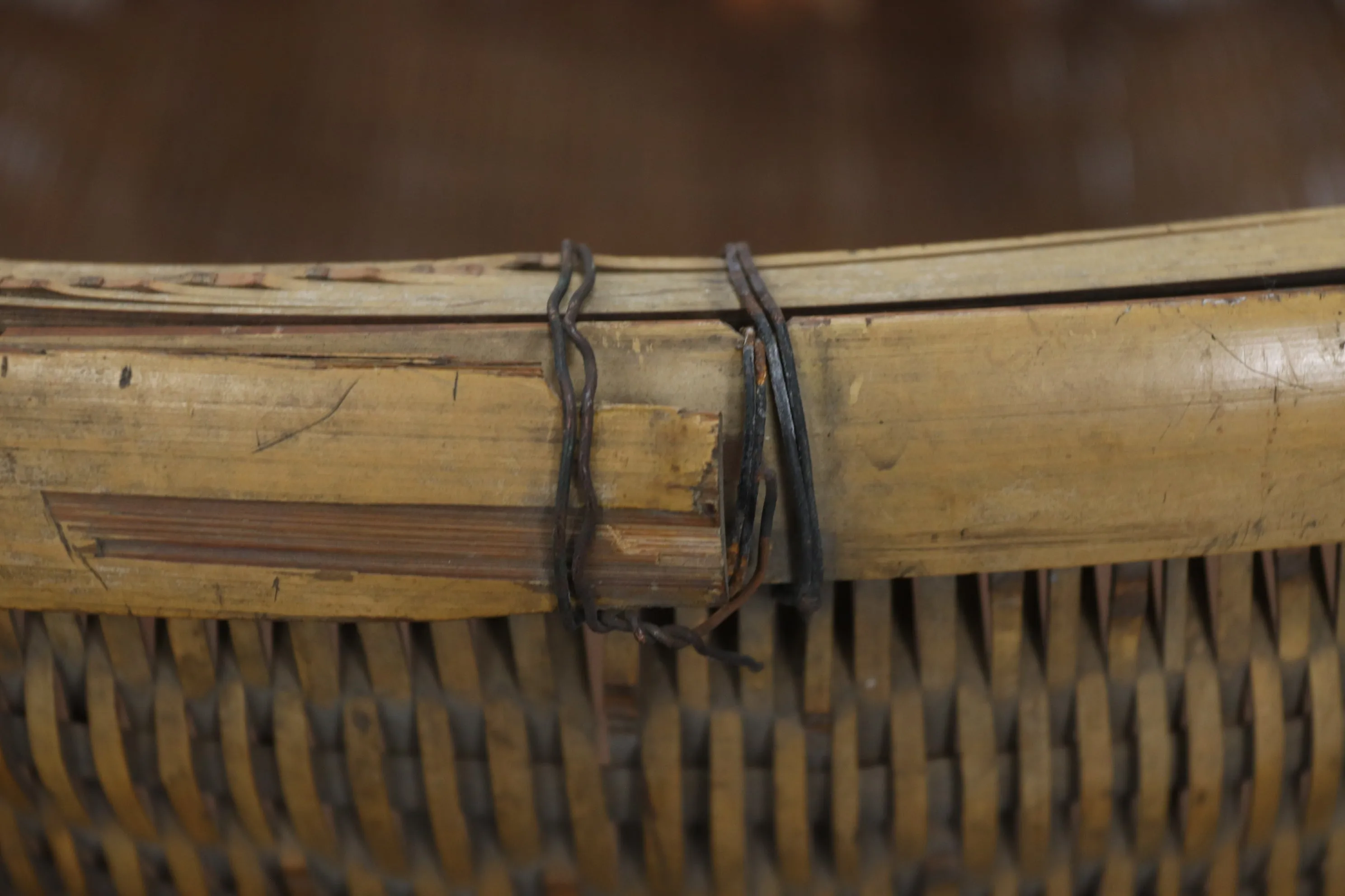 Early 20th Century Chinese Bamboo Basket