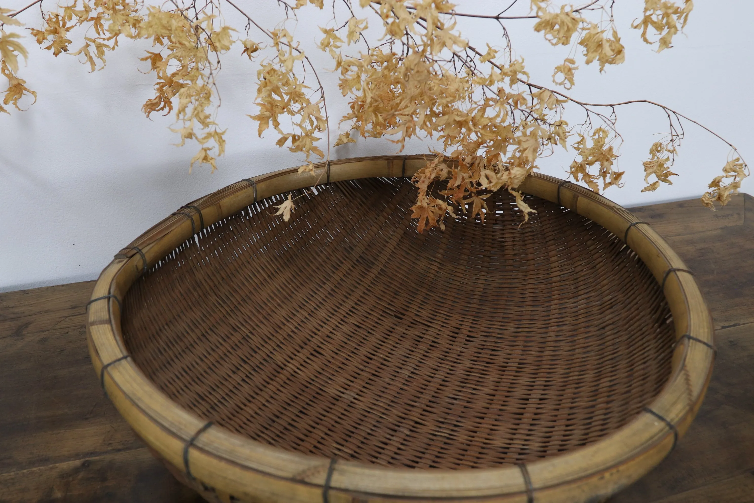 Early 20th Century Chinese Bamboo Basket