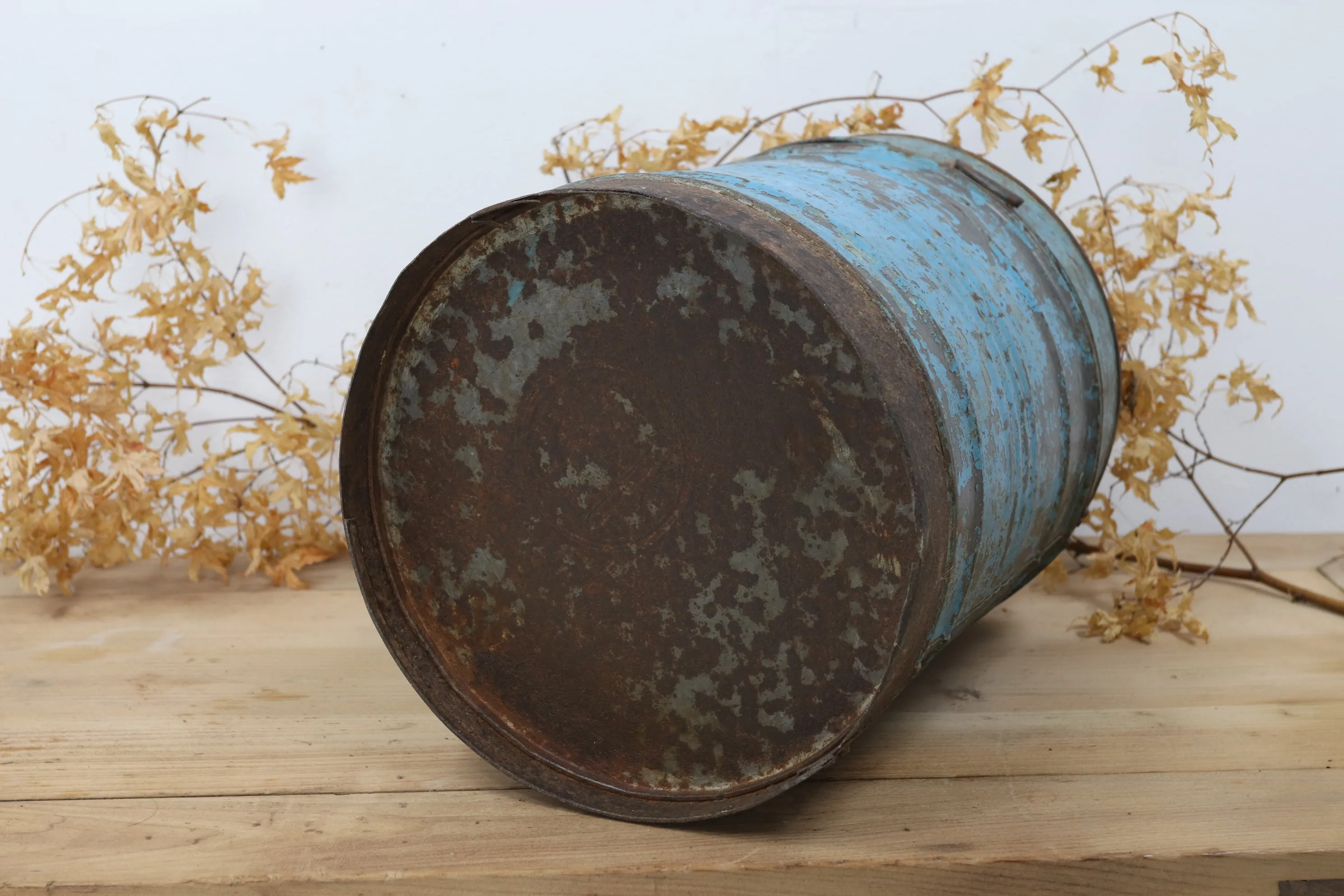 Early 20th Century Indian Rice Storage Drum (14)