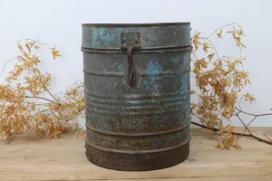 Early 20th Century Indian Rice Storage Drum (14)