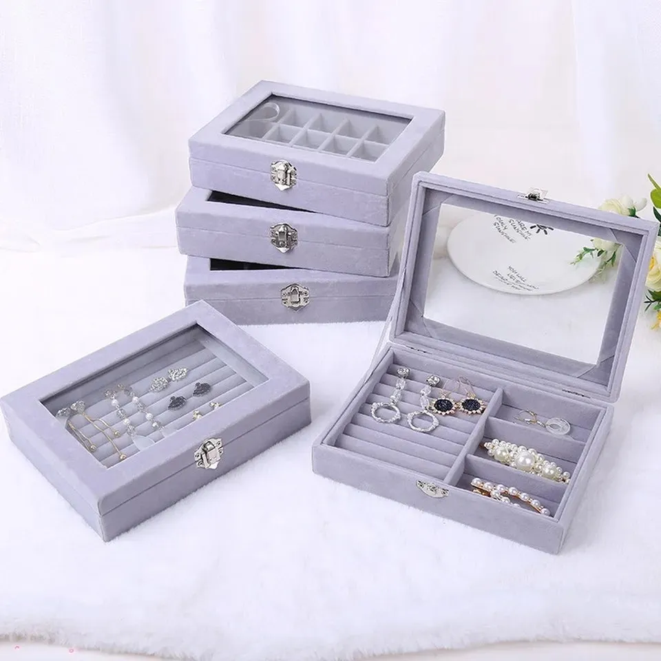 Earrings Necklace Jewelry  box