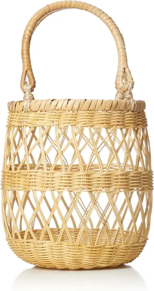 EARTH MADE(アースメイド) Wicker LACE Round Tote E5350 473753