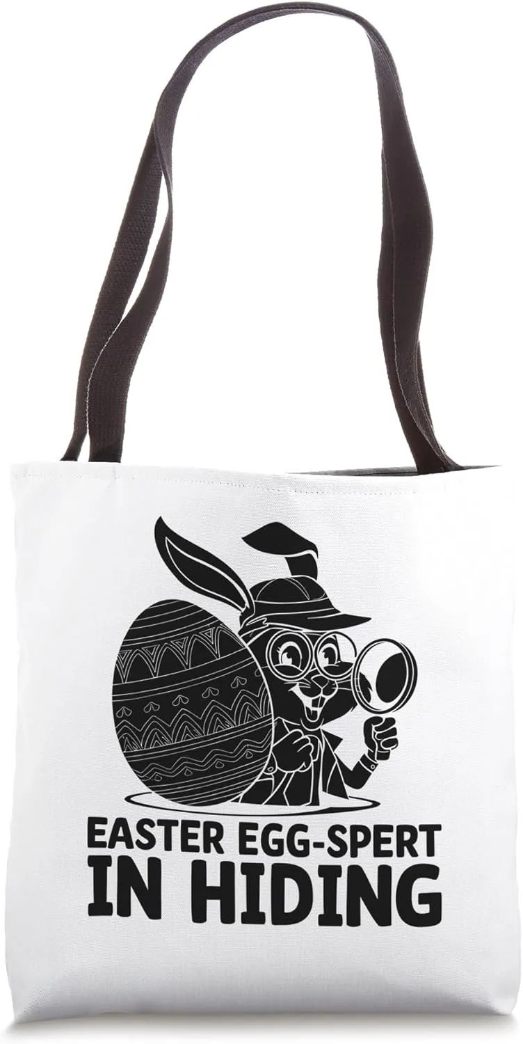 Easter Egg Spert In Hiding Easter Day Egg Chocolate Hunting Tote Bag
