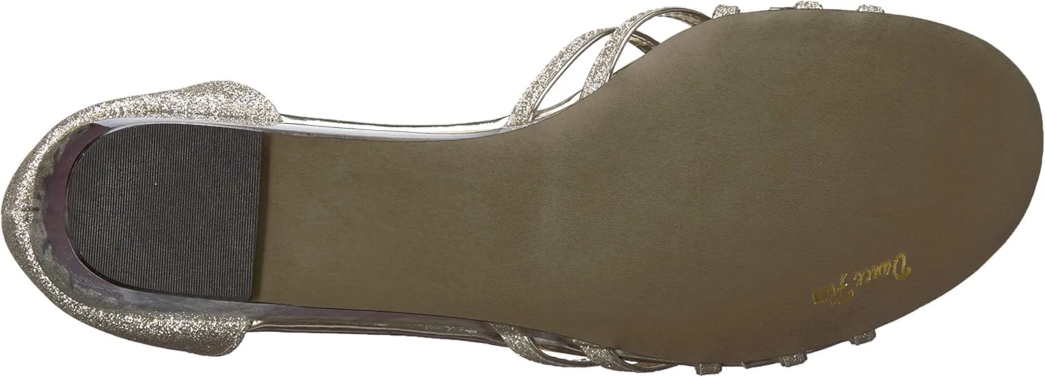 Easy Street Womens Tarrah Faux Leather Crossover Wedge Sandals