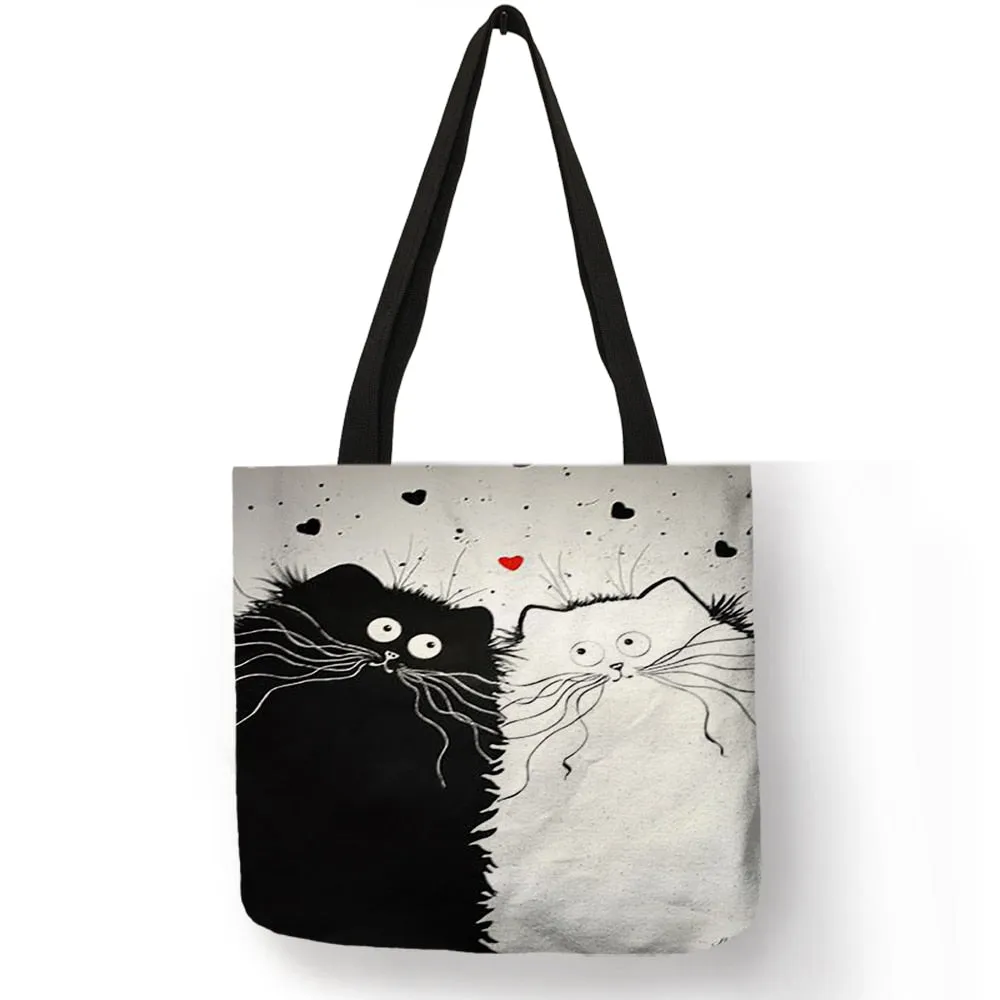 Eco Bag Friendly Cat Printing