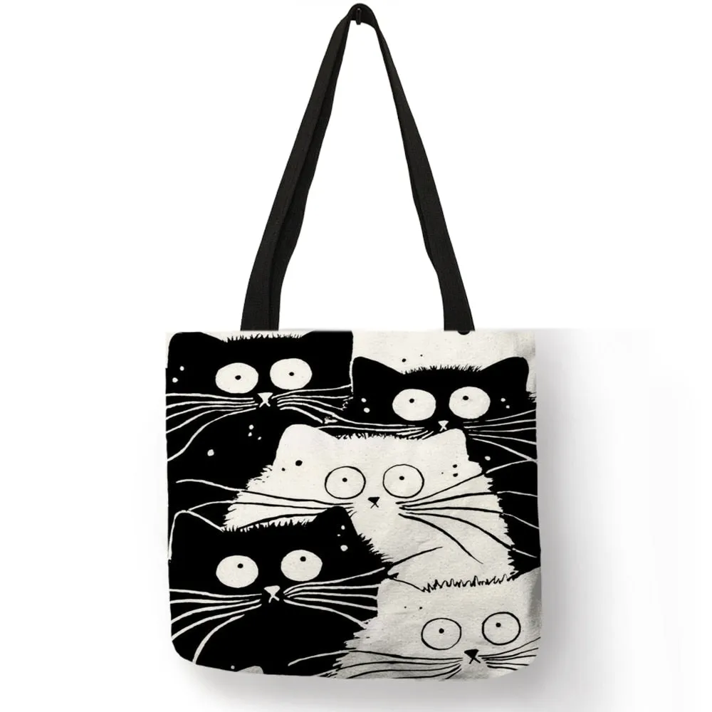 Eco Bag Friendly Cat Printing