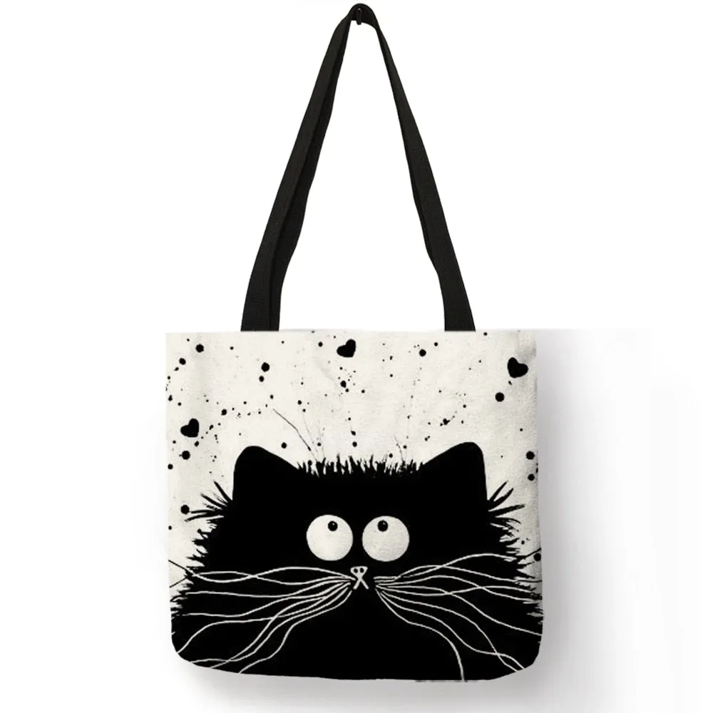 Eco Bag Friendly Cat Printing