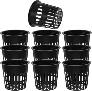 Efficient Soilless Cultivation Baskets 10pcs 4 Inch Hydroponic Pot Drainage System for Use