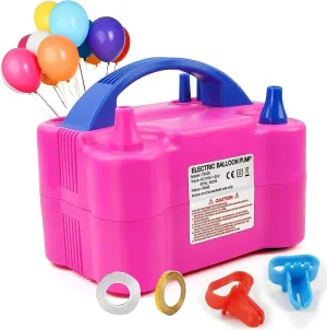 Electric Air Balloon Pump, Portable Dual Nozzle Electric Balloon Inflator/Blower for Party Decoration,Used to Quickly Fill Balloons - 110V 600W