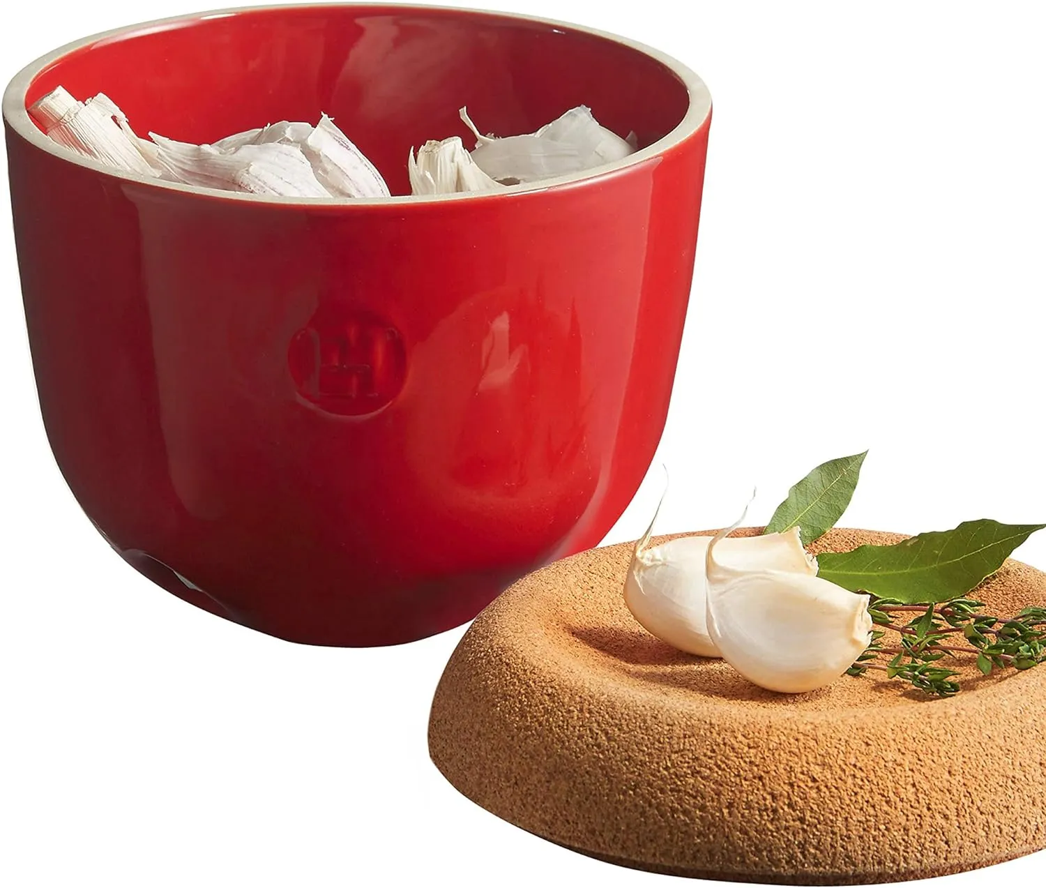 Emile Henry 1.1 Qt. Garlic Pot | Burgundy