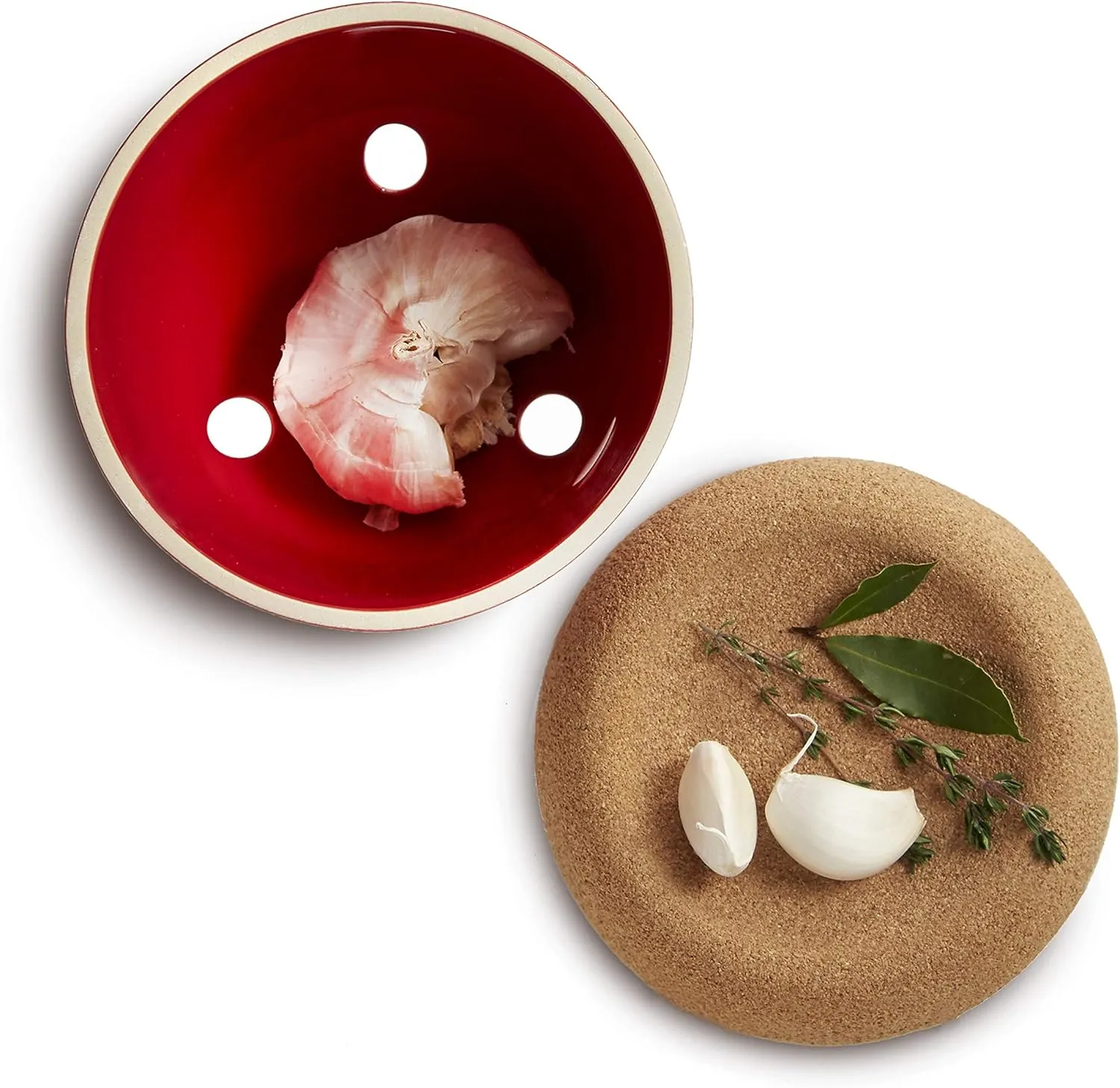 Emile Henry 1.1 Qt. Garlic Pot | Burgundy