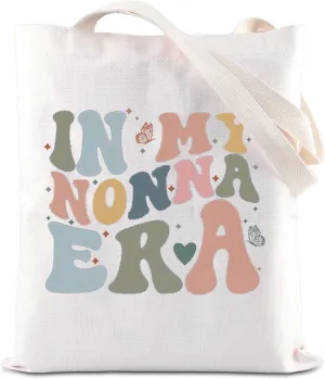 ENSIANTH Nonna Grandma Tote Bag - Mothers Day Gift - Best Nonna Ever Grandmama Shoulder Bag