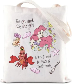 ENSIANTH Princess Inspired Gift Kingdom Gift Fairy Tale Lover Tote Bag Family Vacation Handbag