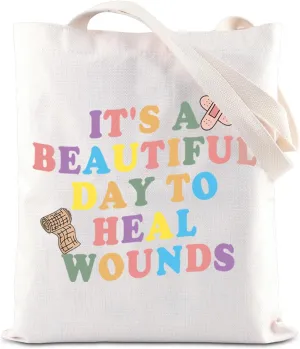 ENSIANTH Wound Care Certified Nurse Shoulder Bag Wound Care Therapist Gift WCC Nurse Gift Wound Nursing Department Tote Bag