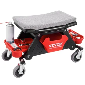 Ergonomic Rolling Mechanic Stool with Storage