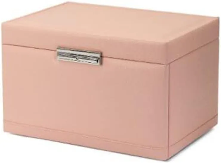 European-style Large-capacity Lockable Jewelry Watch Necklace Jewelry Storage Box Multi-function (D H22*W24*34.5CM)