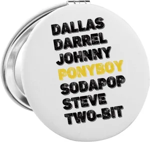 FAADBUK Out-Siders Movie Gift Out-Siders Lover Gift Stay-Gold Gift Ponyboy Gift Out-Siders Pocket Mirror (Two-BIT Mirror)