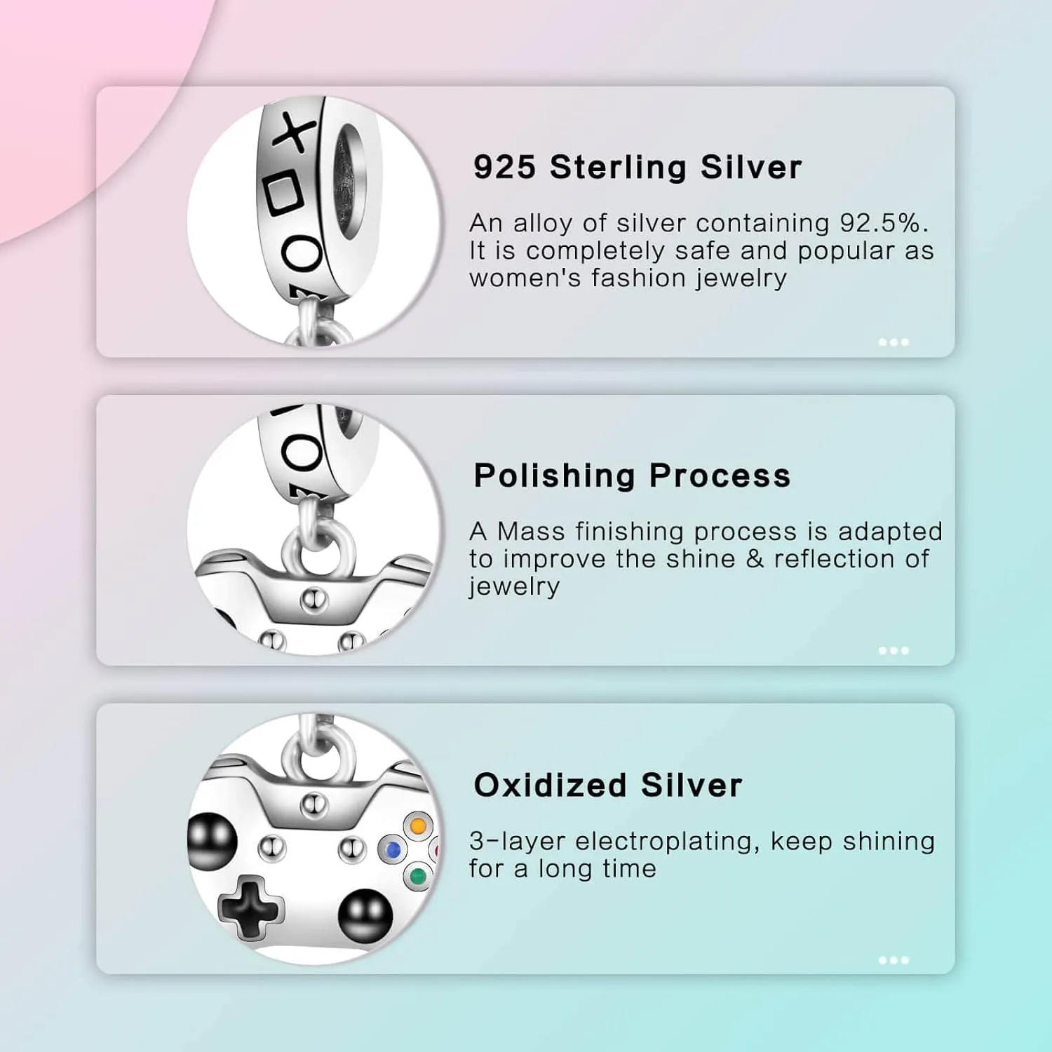 Family Love Mother Daughter Grandma Charm 925 Sterling Silver fits Bracelets Necklace Pendant Bead Charms Jewelry Gift for Women Family Friends