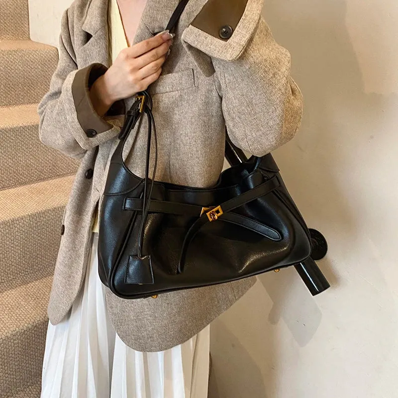 Faux Leather Shoulder Bags for Women