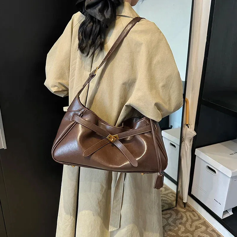 Faux Leather Shoulder Bags for Women