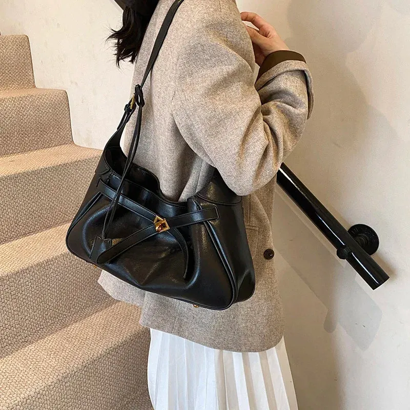 Faux Leather Shoulder Bags for Women