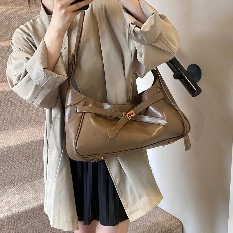 Faux Leather Shoulder Bags for Women