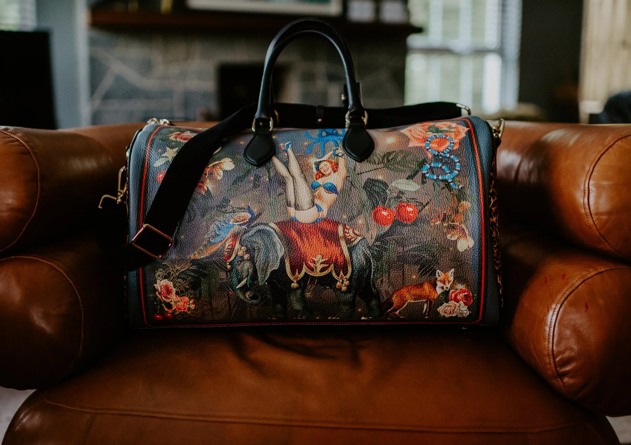 FiFi Nappa Leather Duffle Bag