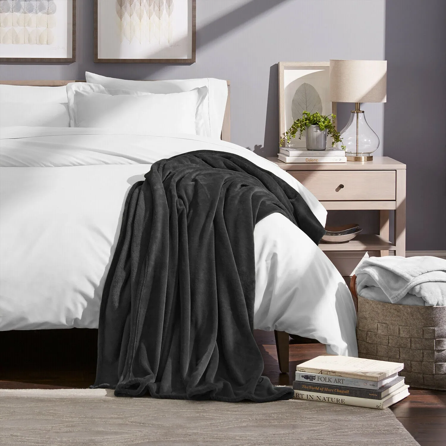 Fleece Blanket - Ultra Soft Microplush Velvet Blanket - Premium