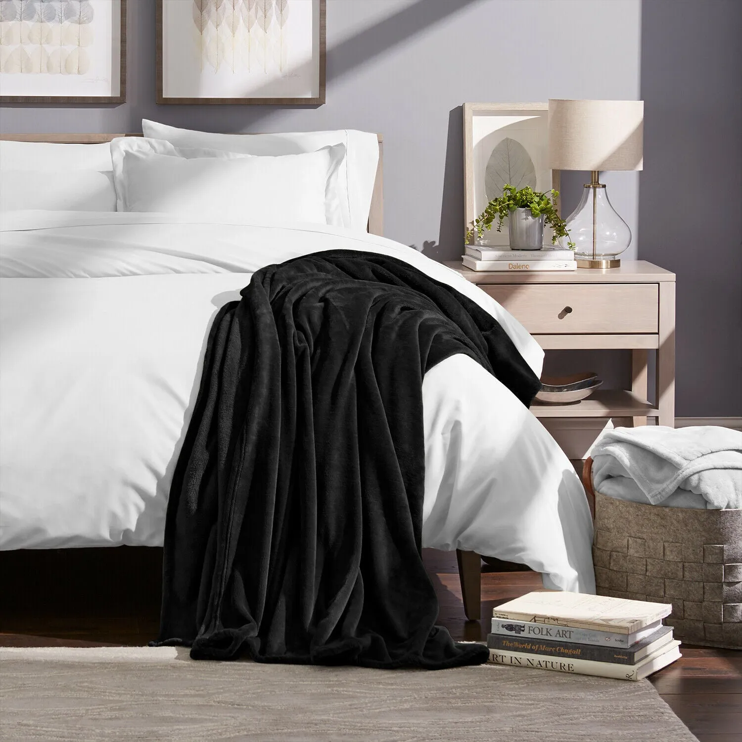 Fleece Blanket - Ultra Soft Microplush Velvet Blanket - Premium