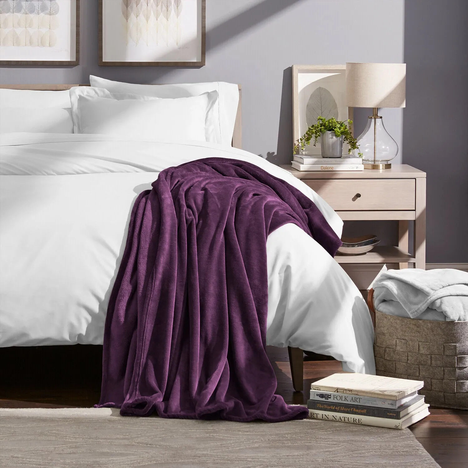 Fleece Blanket - Ultra Soft Microplush Velvet Blanket - Premium