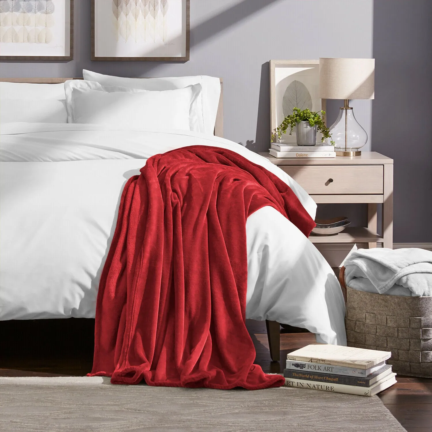 Fleece Blanket - Ultra Soft Microplush Velvet Blanket - Premium