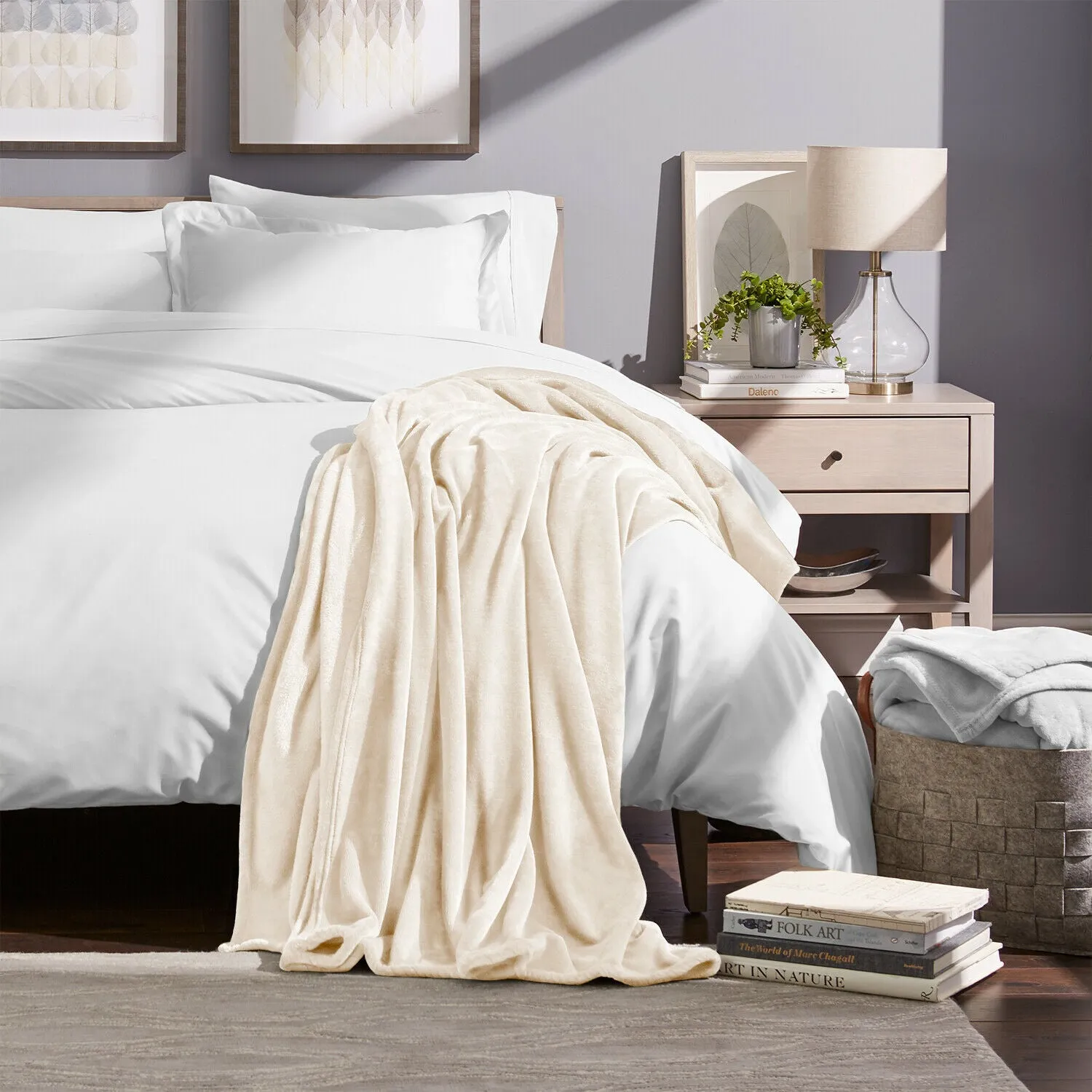 Fleece Blanket - Ultra Soft Microplush Velvet Blanket - Premium