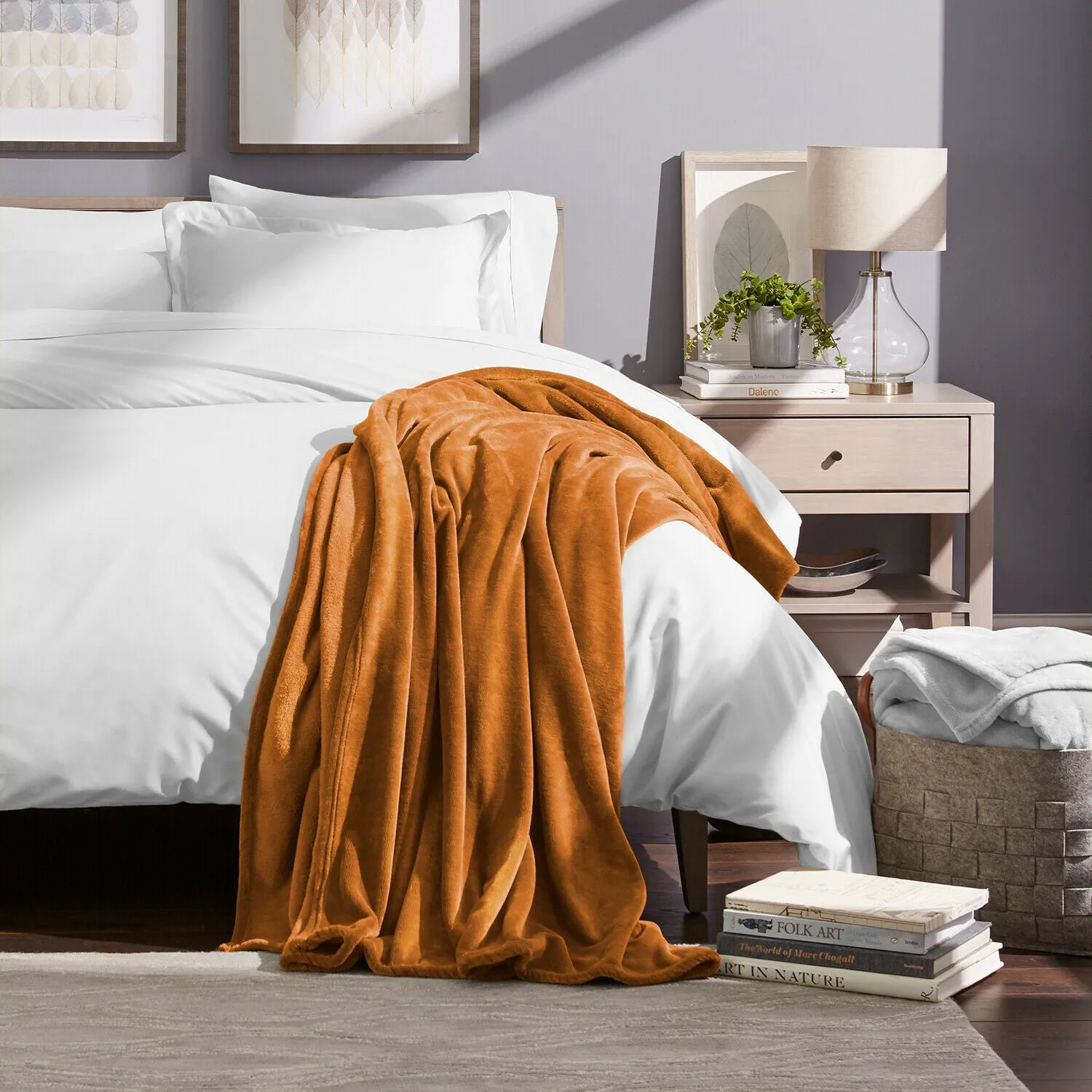 Fleece Blanket - Ultra Soft Microplush Velvet Blanket - Premium