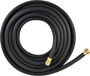 Flexon 5/8" x 75-Ft Premium Rubber Garden Hose – Heavy-Duty, Commercial-Grade, All-Weather Flexibility, High Burst Strength, Crush-Proof Couplings, Kink-Resistant, Ideal for Landscaping and Job Sites