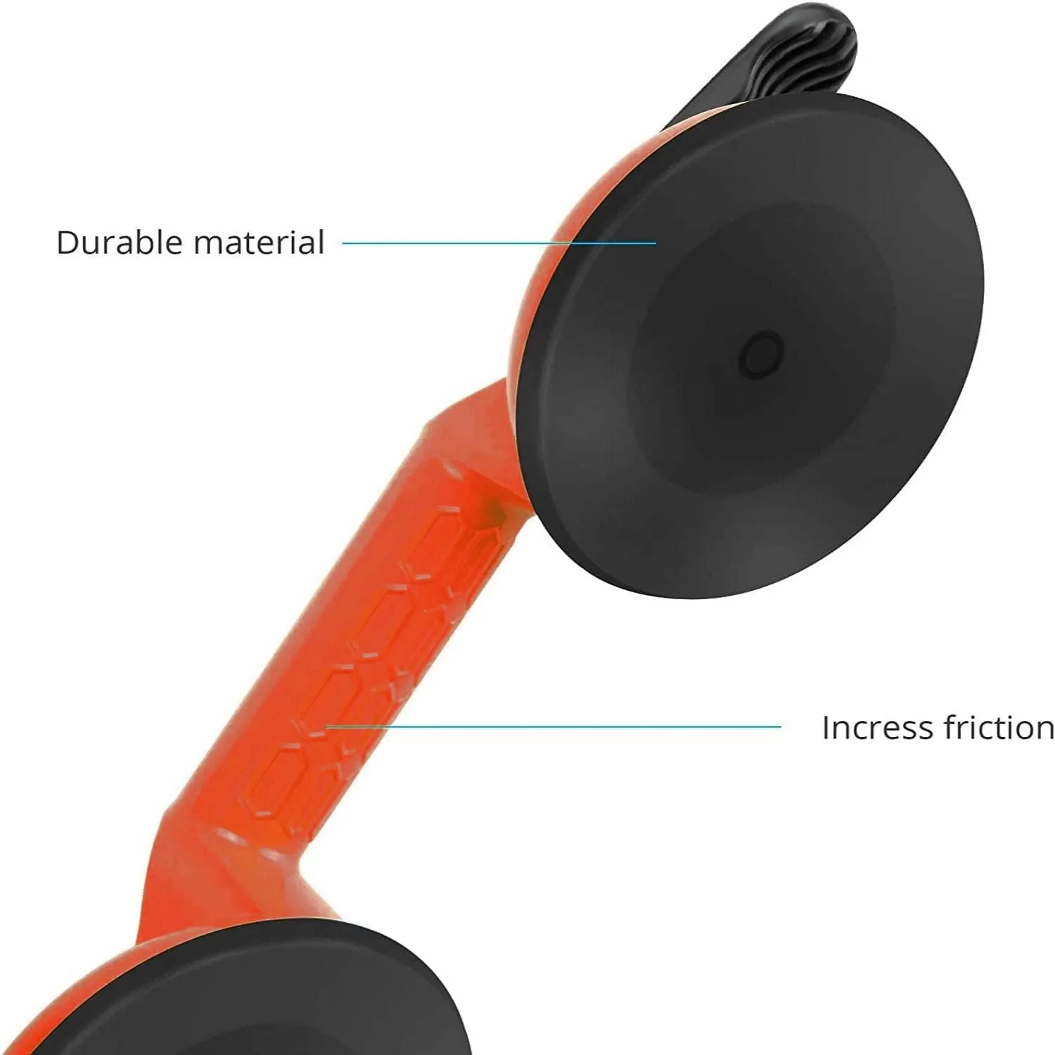 Floor Gap Fixer Tool for Laminate Floor Gap Repair Include Suction Cup and Mallet (Can't use on scraped surface floor)-Orange Kit