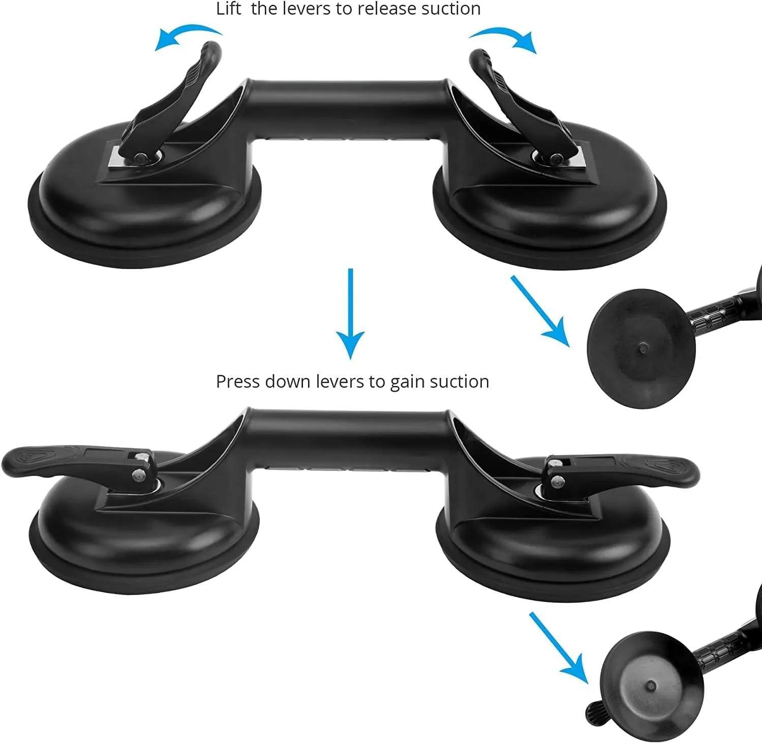 Floor Gap Fixer Tool for Laminate Floor Gap Repair Include Suction Cup and Mallet (Can't use on scraped surface floor)