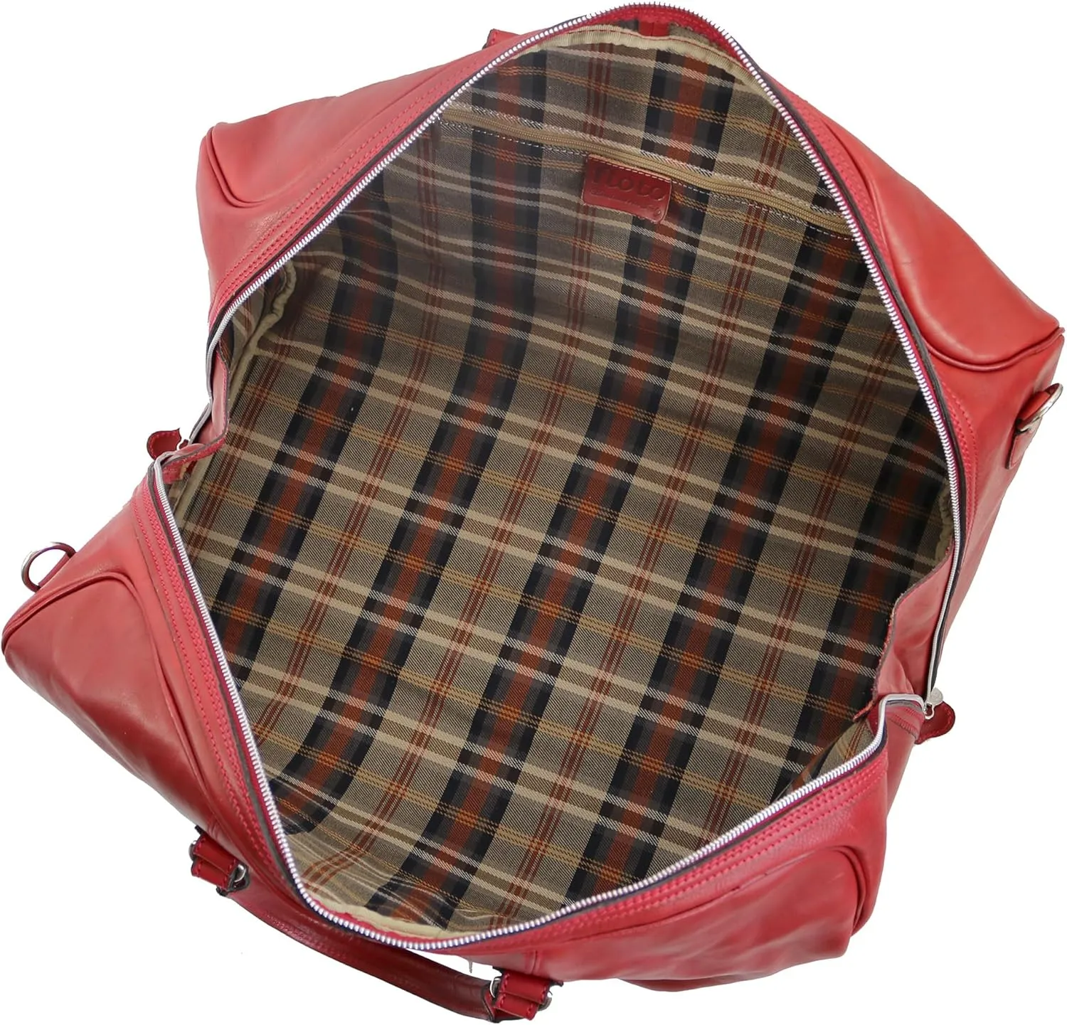 Floto Venezia Grande - large leather duffle luggage (Tuscan Red)