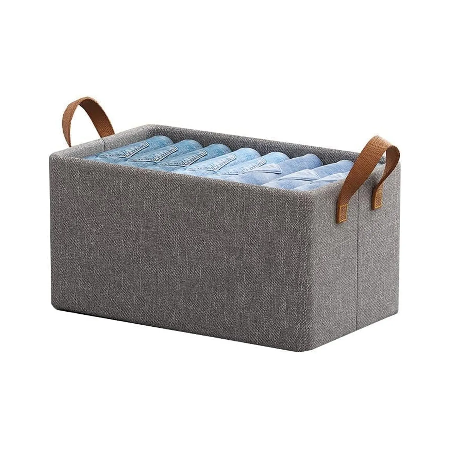 FOLDABLE CLOTH STORAGE BOX WITH HANDLES (47×28 CM)