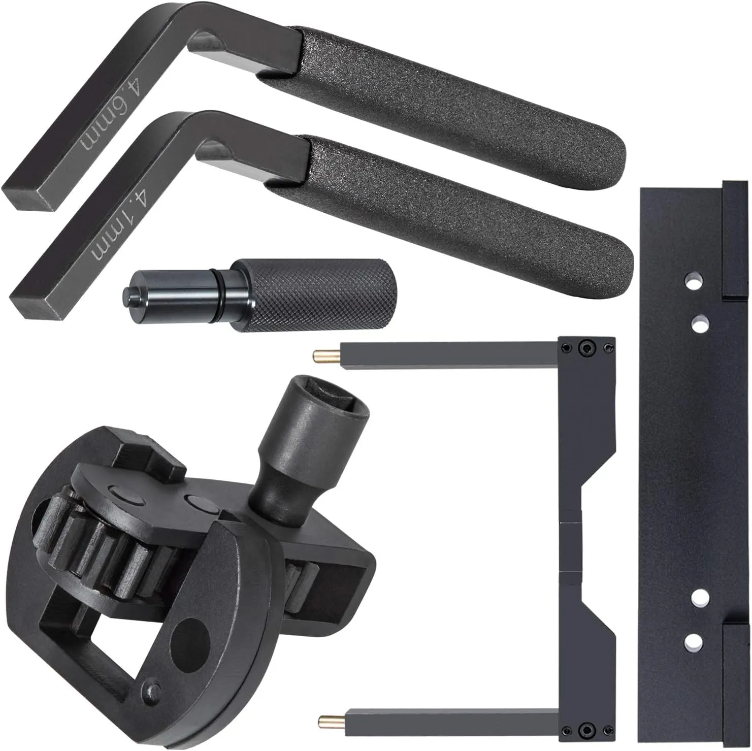 For Detroit Diesel DD15 DD16 Engine Camshaft Timing Tool TDC Locating Pin Brake Adjustment Tool 4.6MM&4.1MM Barring Tool W470589104000 W470589001500 W470589046300/J-46392 W470589042300 W470589022300