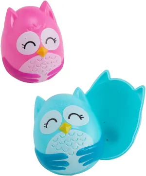 Fun Express OWL Shaped Egg - Party Supplies - Home Decor Christmas Birthday Party Easter Decoration Gift - =Graduation Birthday Baby Shower Party Supplies - 12 Pieces