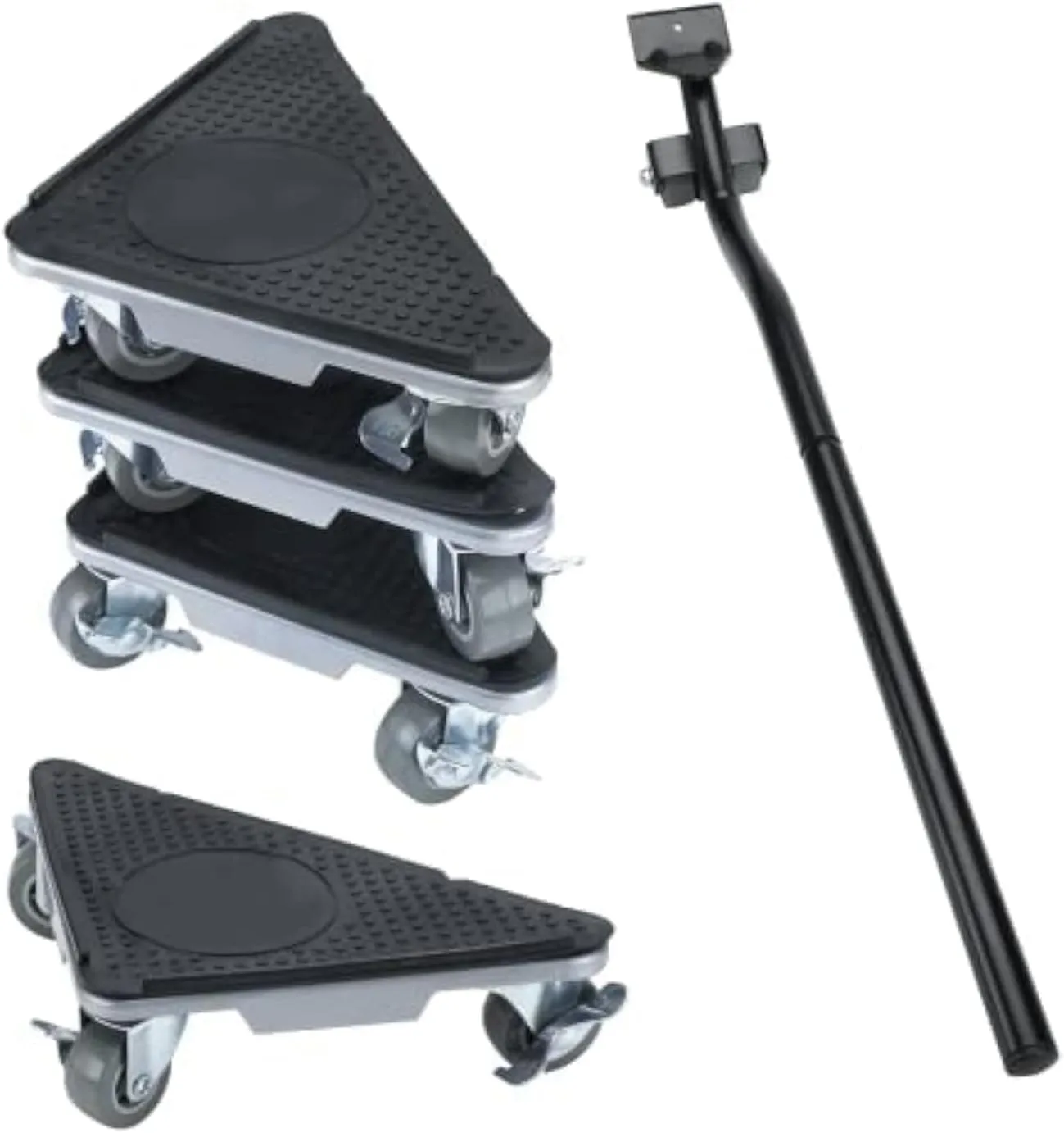 Furniture Moving Dolly 3 Wheels Heavy Duty Furniture Movers Easy Furniture Lifter Mover Tool Set 4 Pack for Heavy Object, 1200 LBs Load Capacity