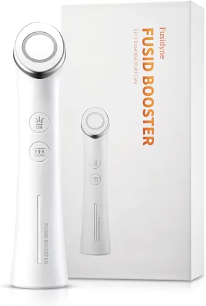 Fusid Booster - - Microcurrent Facial Toning Tool. Korean Skincare for Skin Elasticity, Density, Radiance. Multi-Functional Skin Tightening Massager