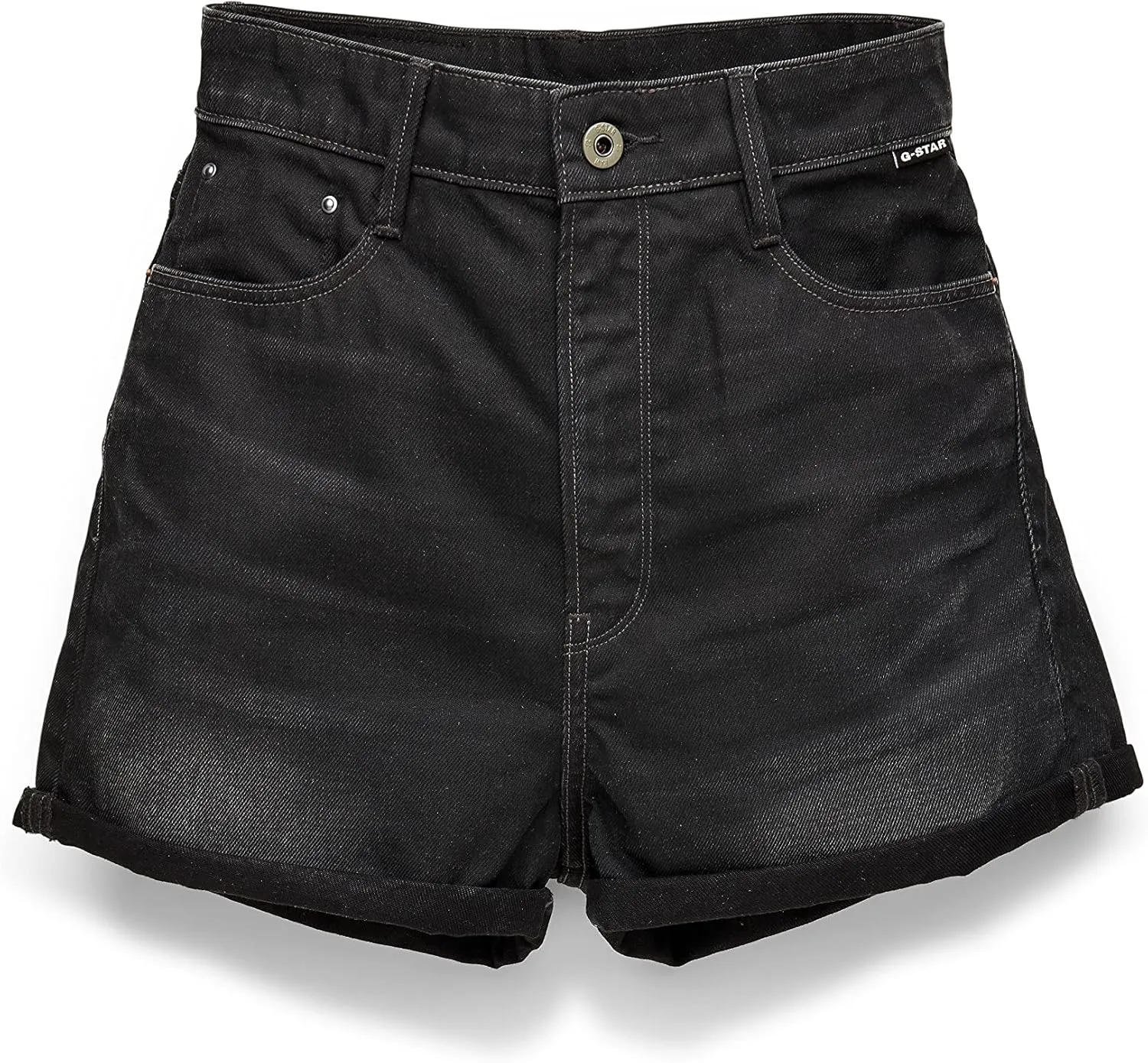 G-STAR Women's Tedie Ultra High Rise Denim Shorts