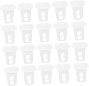 GALPADA Hydroponic Planting Basket 100 Pcs Pp Material Plant Baskets for Hydroponics Garden Root Pots Root Pot