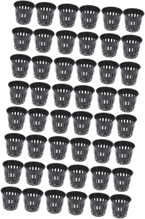 GANAZONO 2sets Water Planting Cup Holder Many Nets for Garden Planters Soilless Culture Bucket 5.7x5cm Plastic Pot 24pcs*2