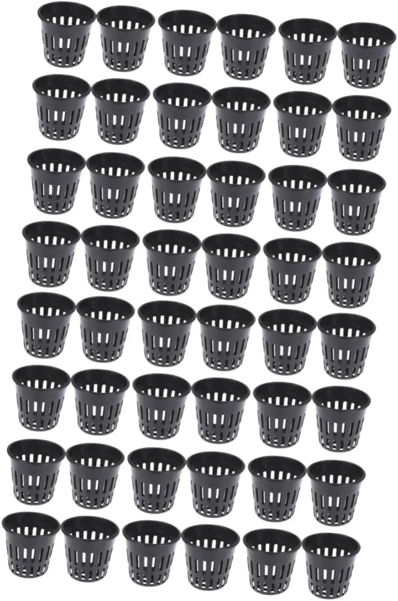 GANAZONO 2sets Water Planting Cup Holder Many Nets for Garden Planters Soilless Culture Bucket 5.7x5cm Plastic Pot 24pcs*2